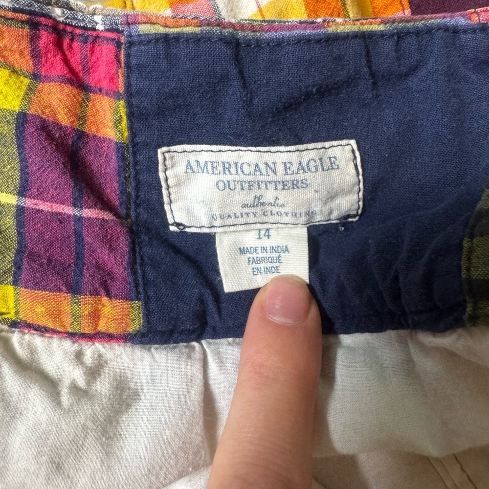 Early 2000s American Eagle Patchwork Bubble Skirt… - image 3